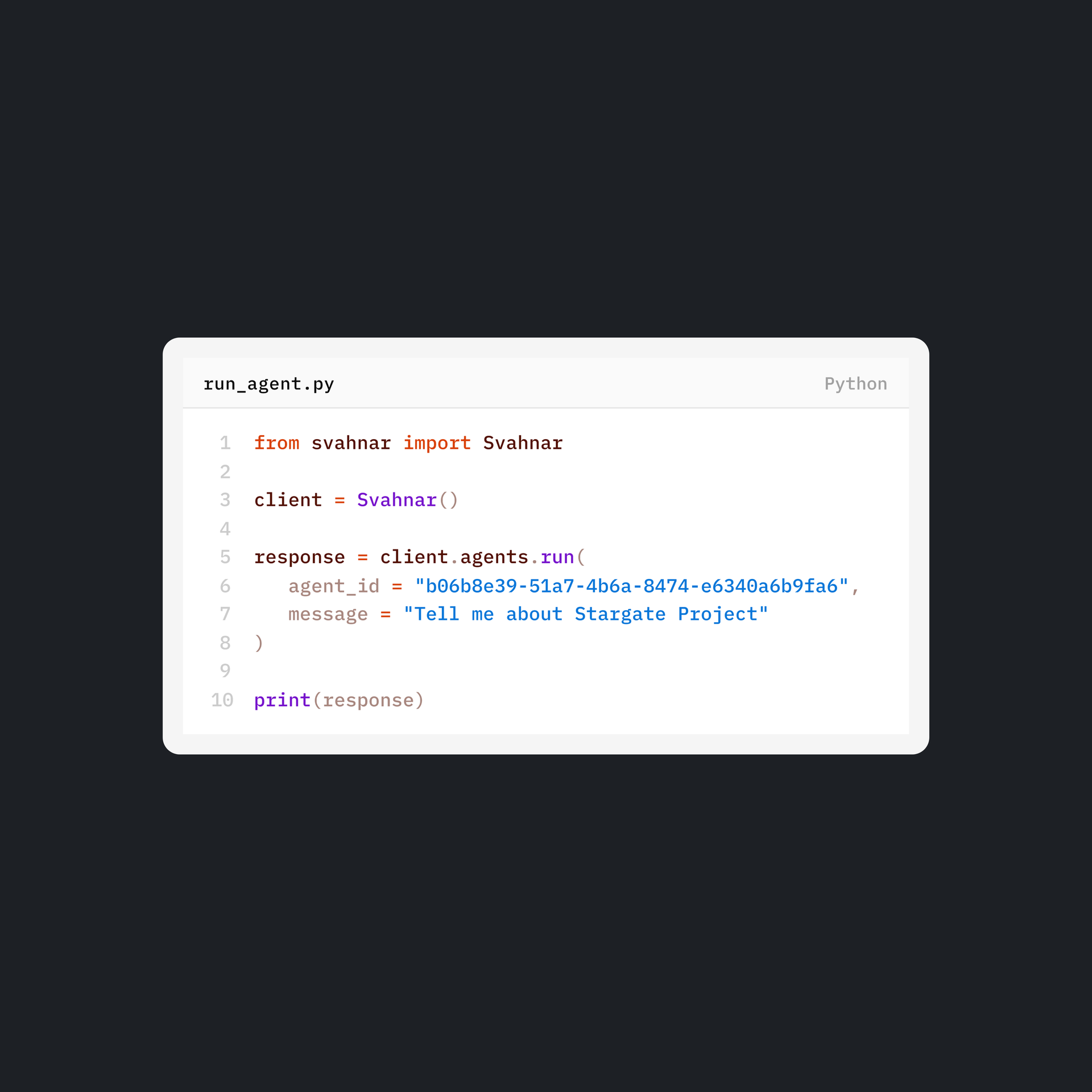 Agents Over API™